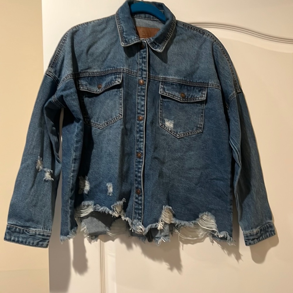 Distressed Jean Jacket